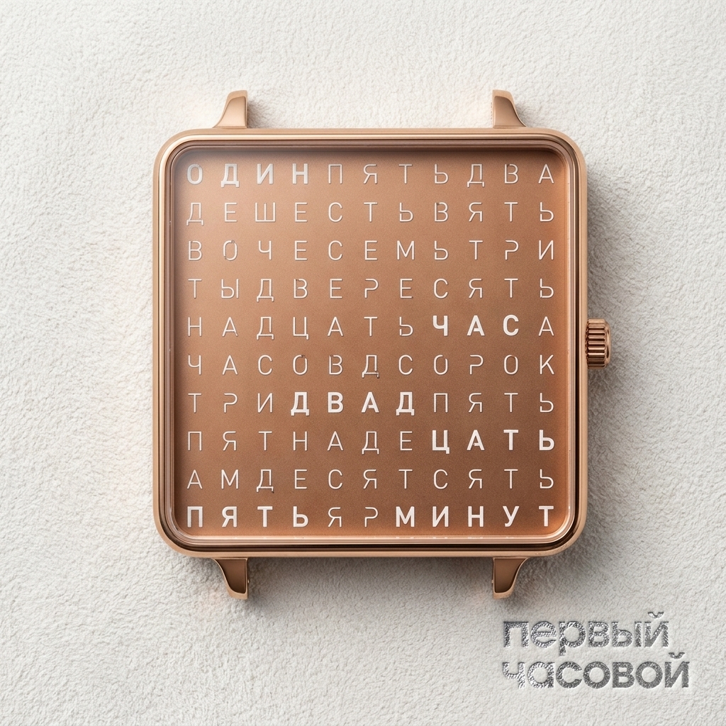 QLOCKTWO Large Vintage Copper