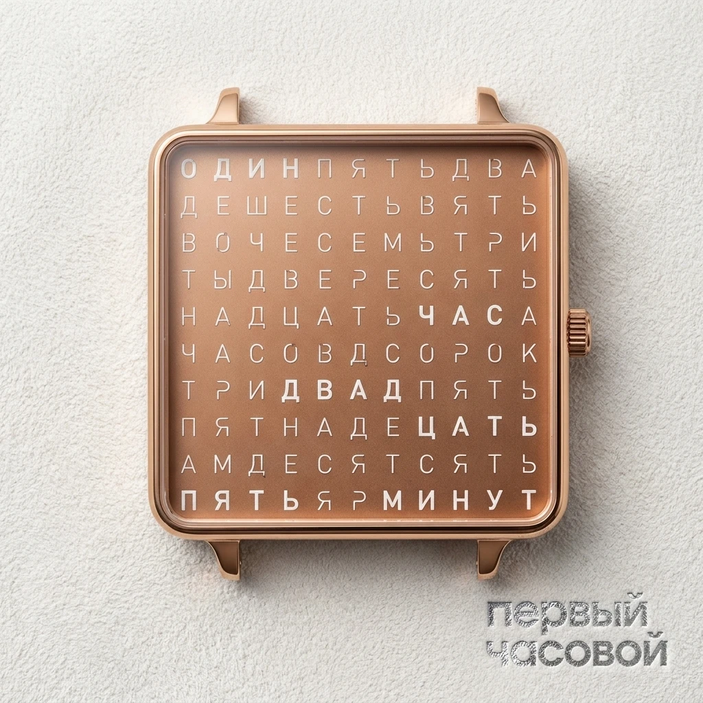 QLOCKTWO Large Vintage Copper