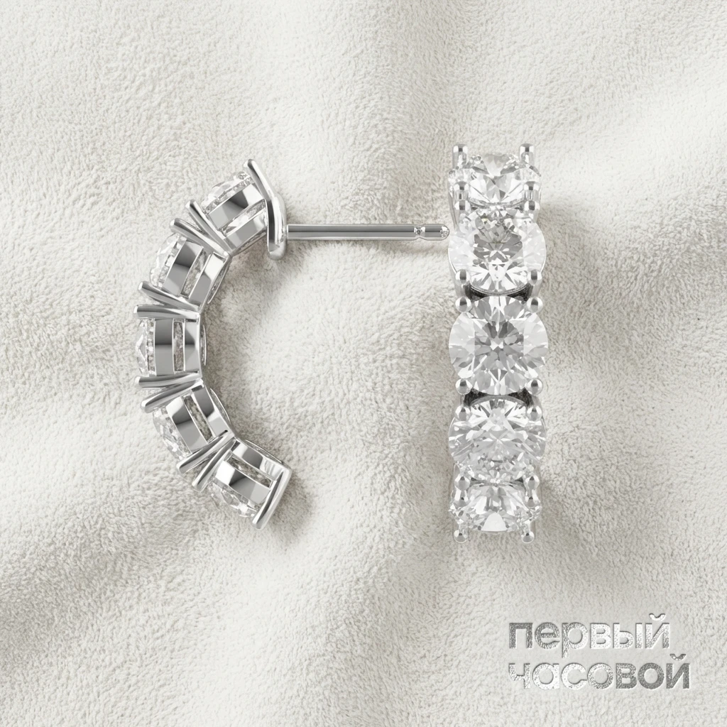 Купить украшение Studio jewelry Серьги С Бриллиантами 5,01 Ct. K/Vvs2-Vs2 : в наличии в Москве!