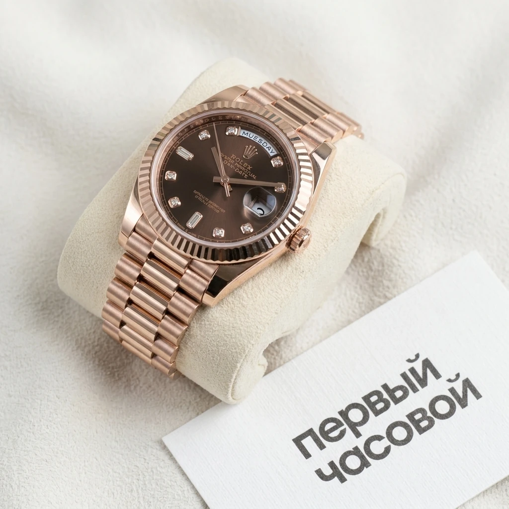 Купить элитные часы Rolex Oyster Day-Date 40 Chocolate Dial 228235-0003: в наличии в Москве!