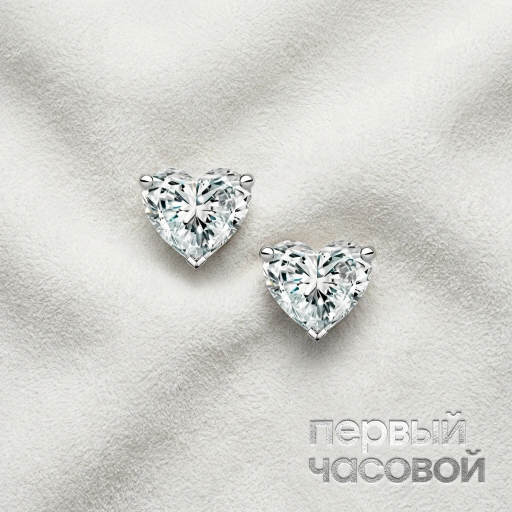 Купить украшение Studio jewelry Серьги С Бриллиантами 0,70/0,71 Ct. H/Vvs2 : в наличии в Москве!