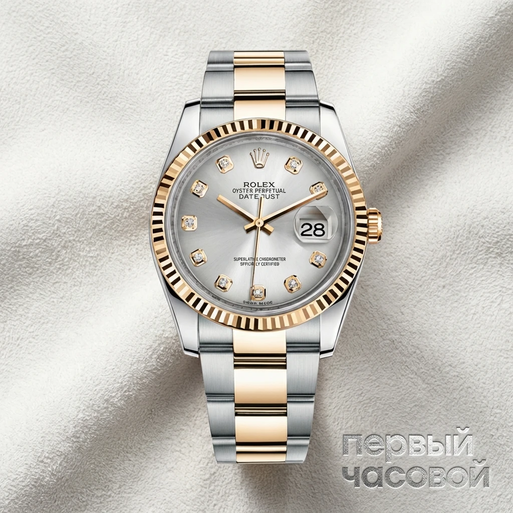 Купить элитные часы Rolex Datejust 36mm Steel and Yellow Gold Diamonds 116233: в наличии в Москве!