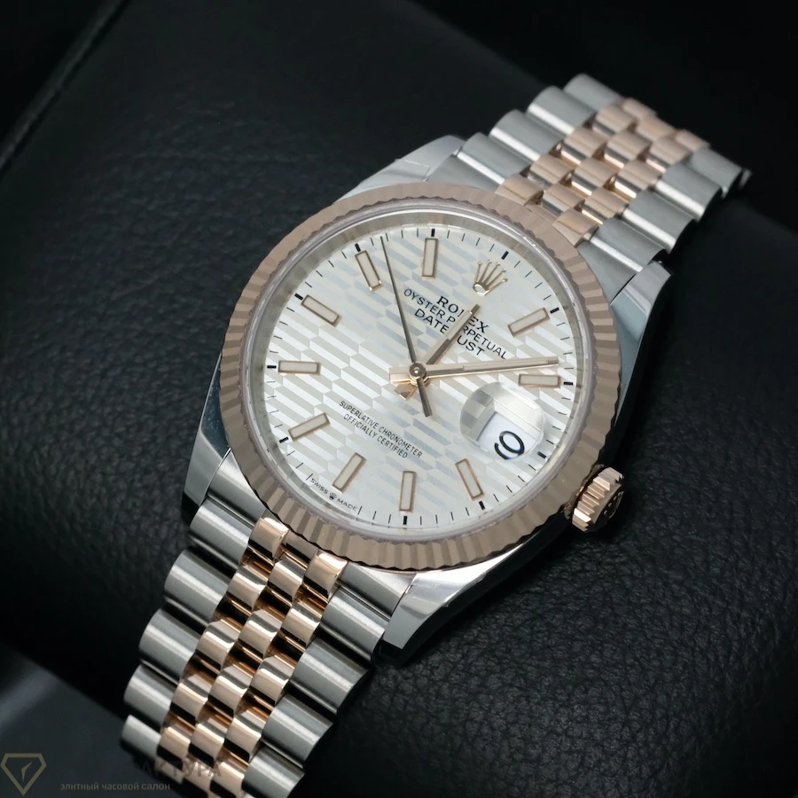 Купить элитные часы Rolex Datejust 36mm Steel and Everose Gold Flutted Dial 126231-0033: в наличии в Москве!