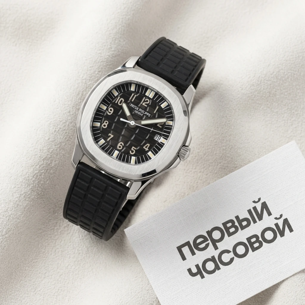 Купить элитные часы Patek Philippe Aquanaut 34mm Quatrz 5064A-001: в наличии в Москве!