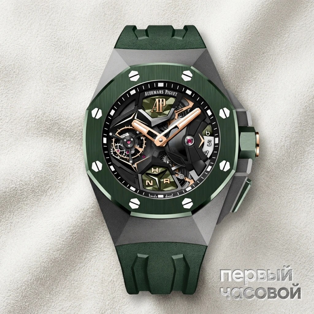 Купить элитные часы Audemars Piguet RRoyal Oak Concept Flying Tourbillon GMT 26589IO.OO.D056CA.01: в наличии в Москве!