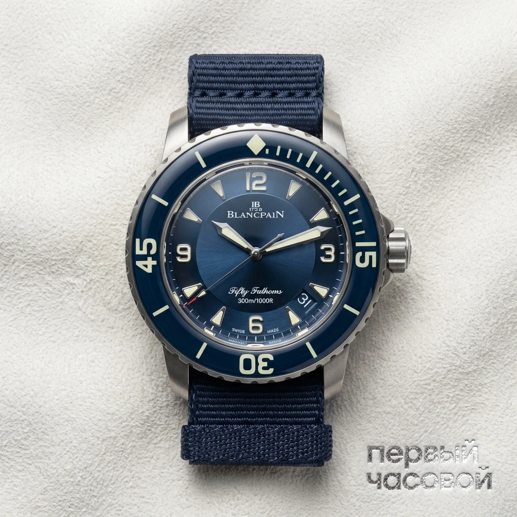 Купить элитные часы Blancpain Fifty Fathoms 5015 12b40 naoa: в наличии в Москве!