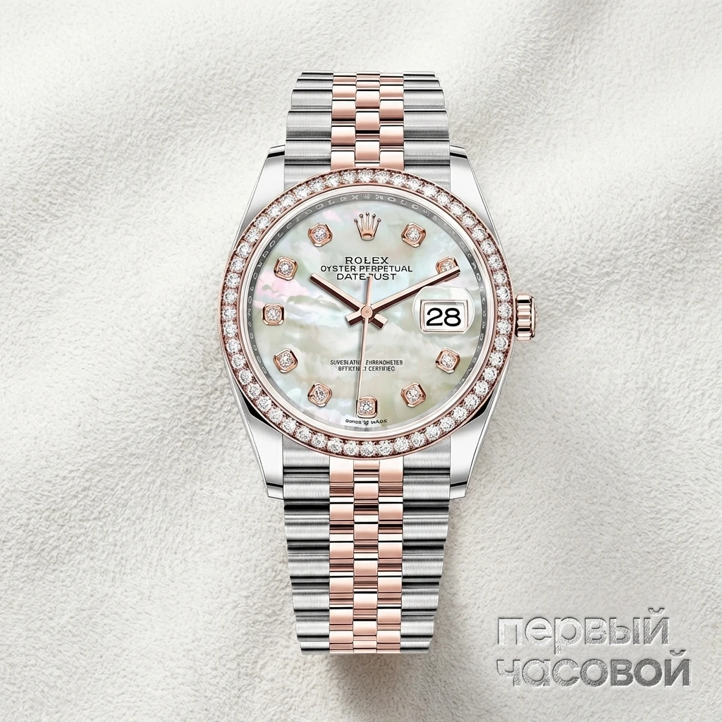Купить элитные часы Rolex Oyster Perpetual Datejust 36 Mm MOP Dial Everose Rolesor 126281RBR: в наличии в Москве!