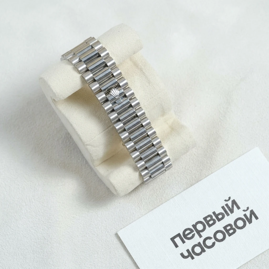 Rolex Oyster Perpetual White Gold Day-Date Olive Dial 228239 — фото 2