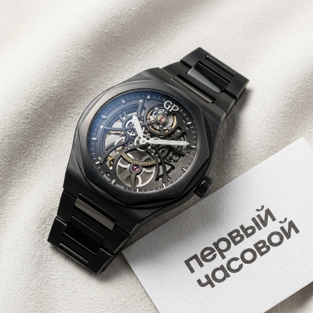 Купить элитные часы Girard-Perregaux Laureato Skeleton Ceramic 81015-32-001-32A: в наличии в Москве!