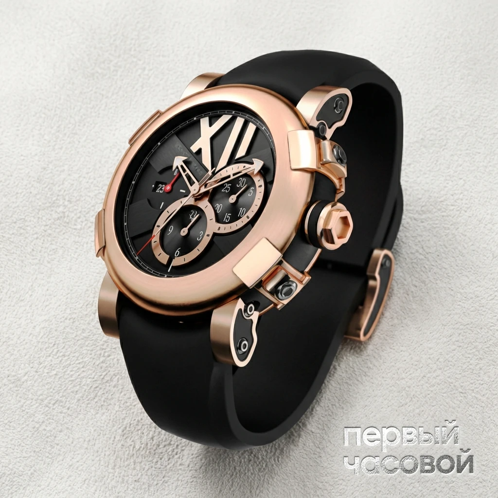 Купить элитные часы Romain Jerome Titanic DNA Pink Gold/Black Chrono CH.T.222BB.00.BB: в наличии в Москве!