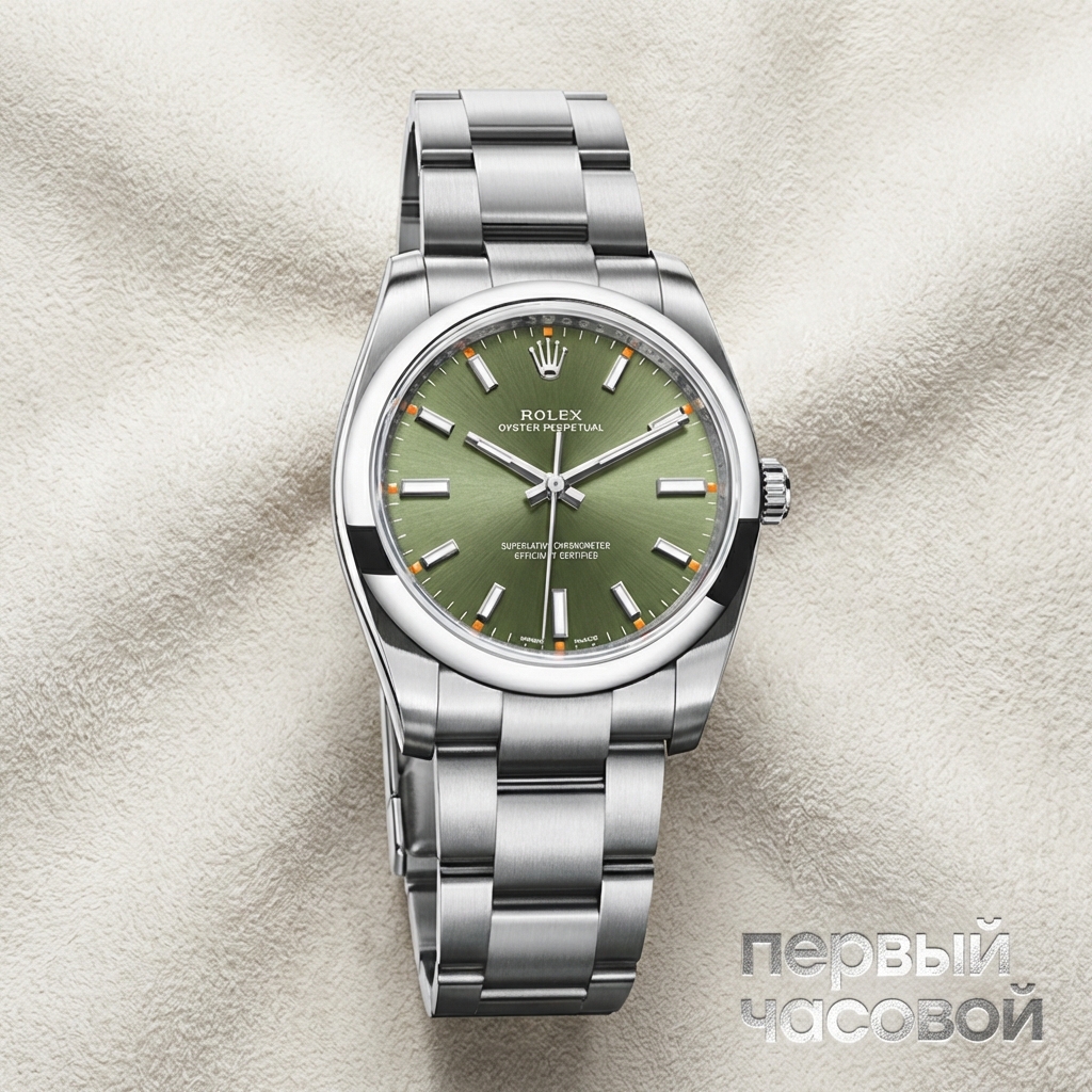 Rolex Oyster Perpetual 34mm Olive Dial