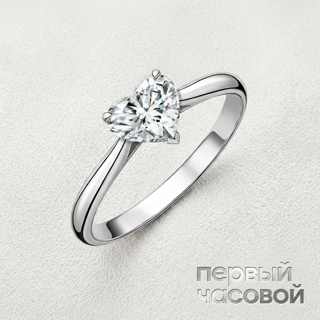 Купить украшение Studio jewelry Кольцо "Heart Diamond" 0,90 ct. J/IF : в наличии в Москве!