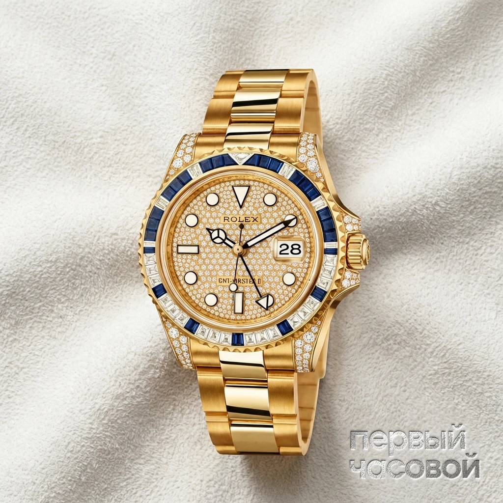 Купить элитные часы Rolex Rolex GMT Master II Sapphires Diamonds 116758SA: в наличии в Москве!
