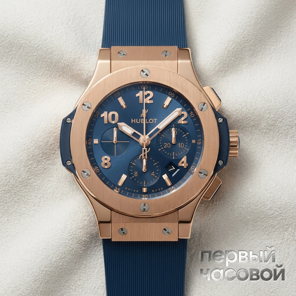 Купить элитные часы Hublot Big Bang Original Gold Blue 301.PX.710.RX: в наличии в Москве!
