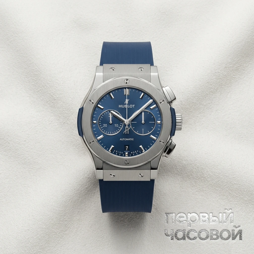 Купить элитные часы Hublot Classic Fusion Chronograph Titanium Blue 42 mm 541.NX.7170.RX: в наличии в Москве!