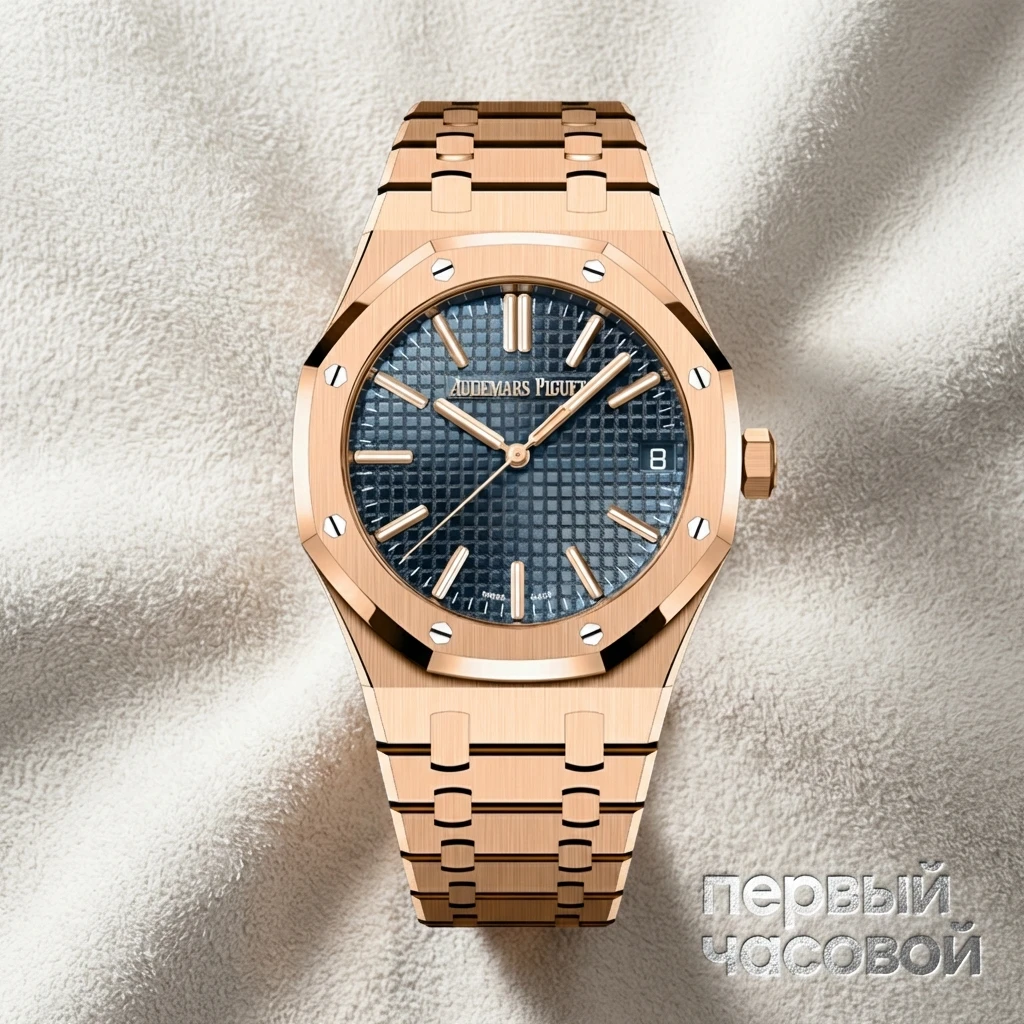 Купить элитные часы Audemars Piguet Royal Oak Selfwinding Rose Gold Blue Dial 15510OR.OO.D315CR.03: в наличии в Москве!