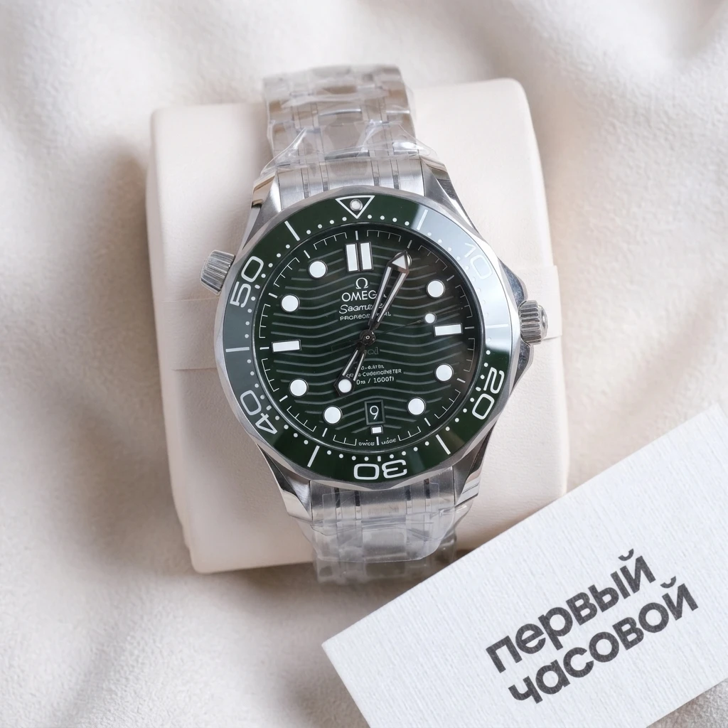 Купить элитные часы Omega Seamaster Diver 300M Co‑Axial Master Chronometer 42 Mm Green Dial 210.30.42.20.10.001 : в наличии в Москве!