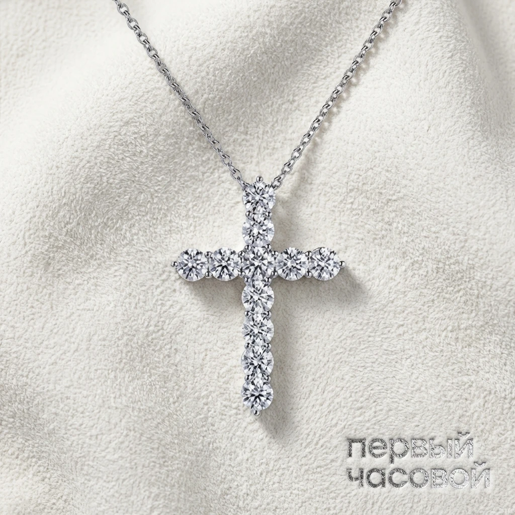 Купить украшение Studio jewelry Крест с бриллиантами 1,25 ct. : в наличии в Москве!