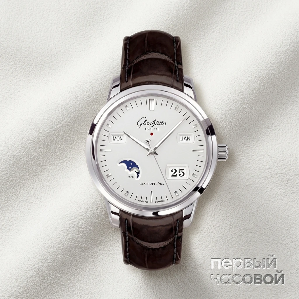 Купить элитные часы Glashutte Original Senator Perpetual Calendar 39-50-04-03-04: в наличии в Москве!