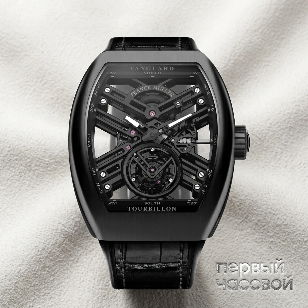 Franck Muller Mens Collection Vanguard Skeleton V 45 T SQT BR NR