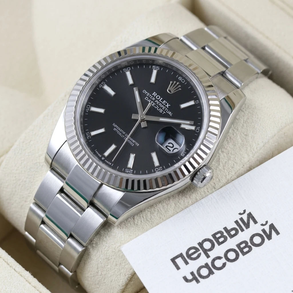 Купить элитные часы Rolex Datejust 41Mm Black Dial Oyster Bracelet 126334: в наличии в Москве!