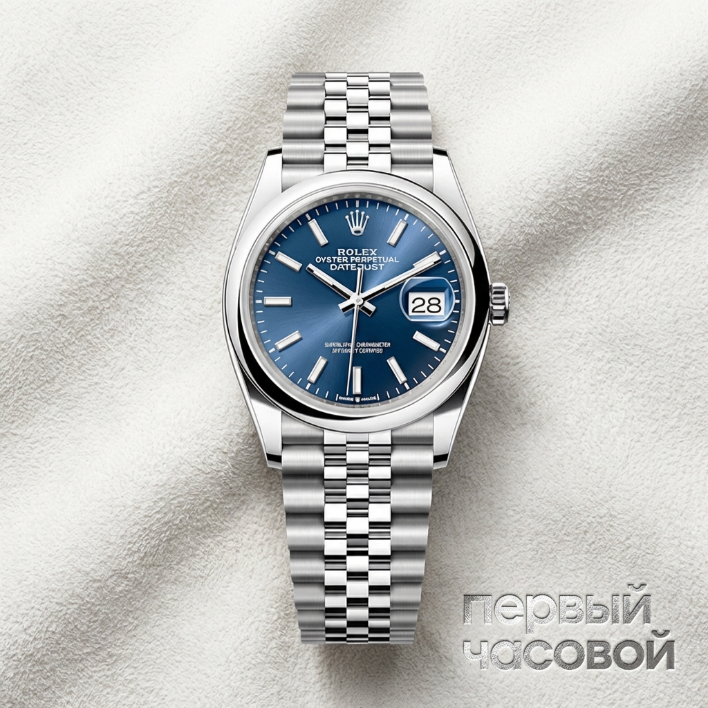 Rolex Oyster Perpetual Datejust 36Mm Blue Dial Jubilee Bracelet
