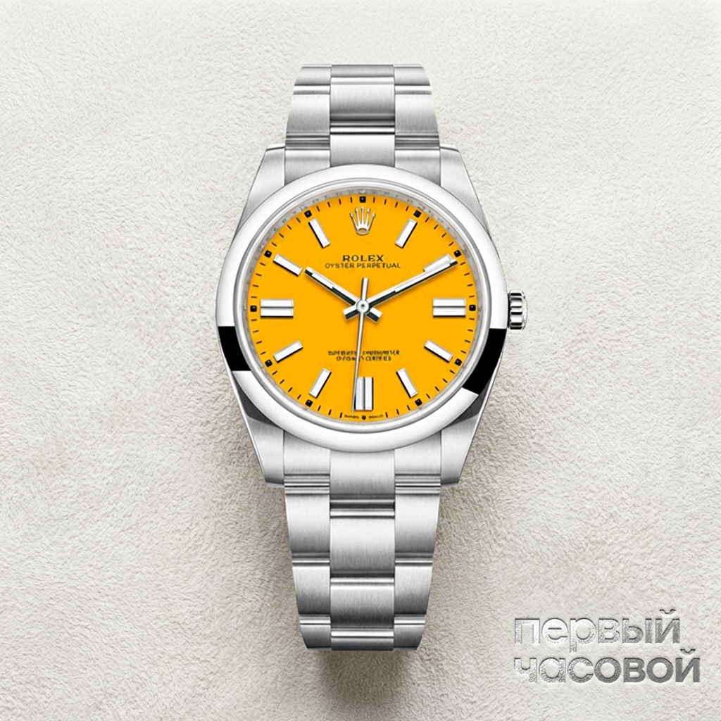 Rolex Oyster Perpetual 41 Mm Yellow Dial