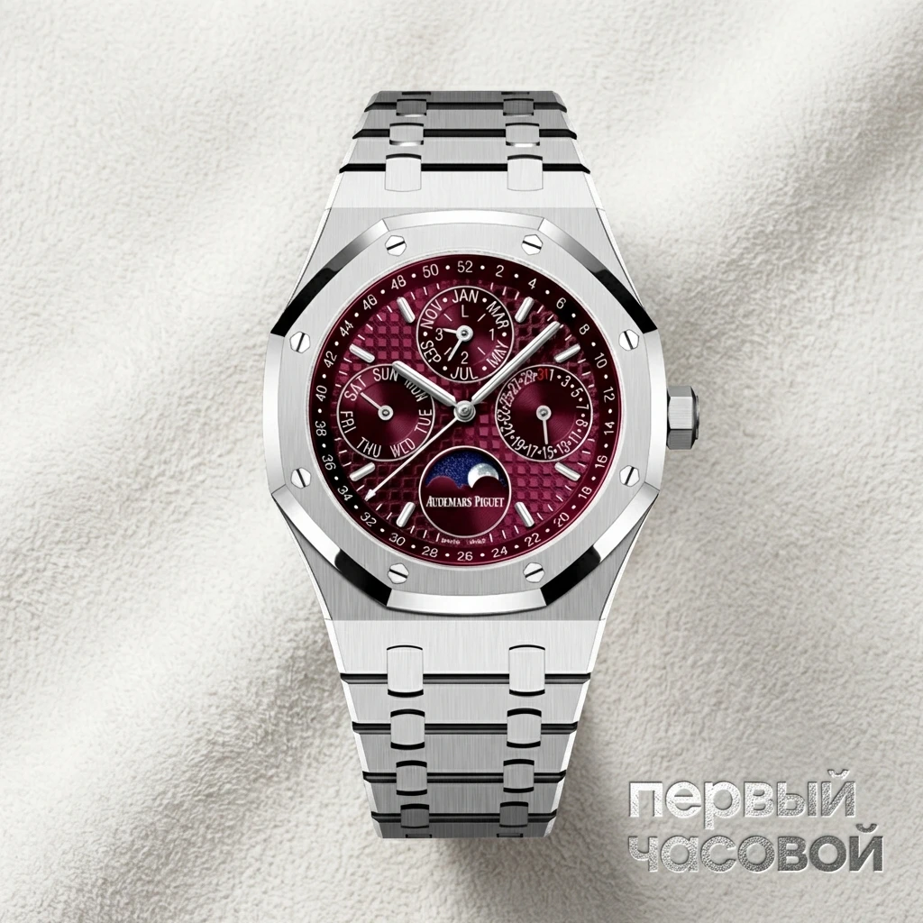 Audemars Piguet Royal Oak Perpetual Calendar 41 mm White Gold Burgundy 26574BC.OO.1220BC.01