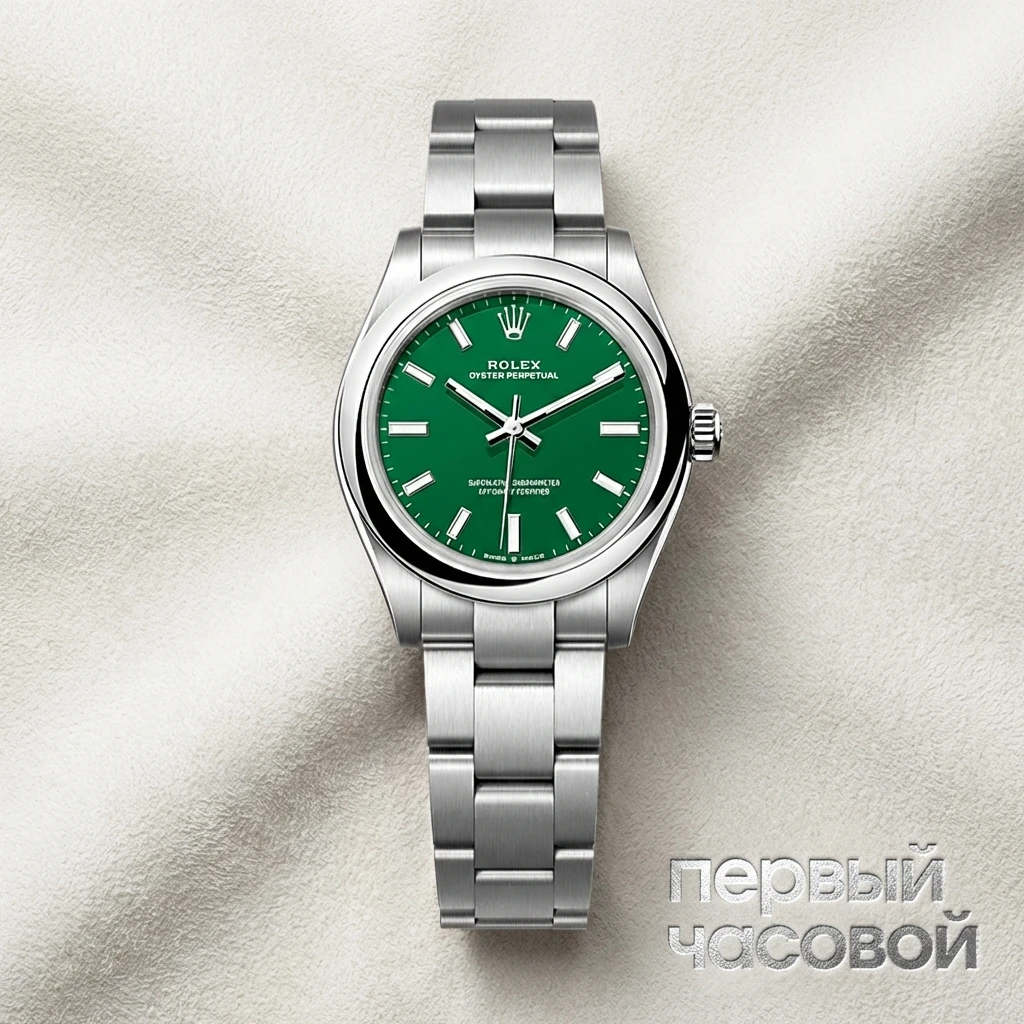 Купить элитные часы Rolex Oyster Perpetual Green 31mm 277200: в наличии в Москве!