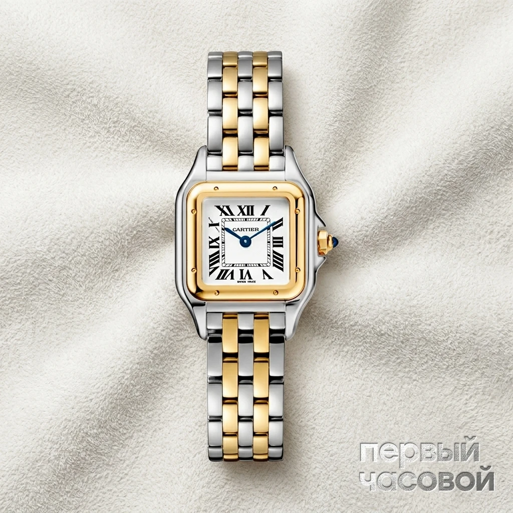 Купить элитные часы Cartier Panthere De Cartier Small Steel And Yellow Gold W2PN0018: в наличии в Москве!