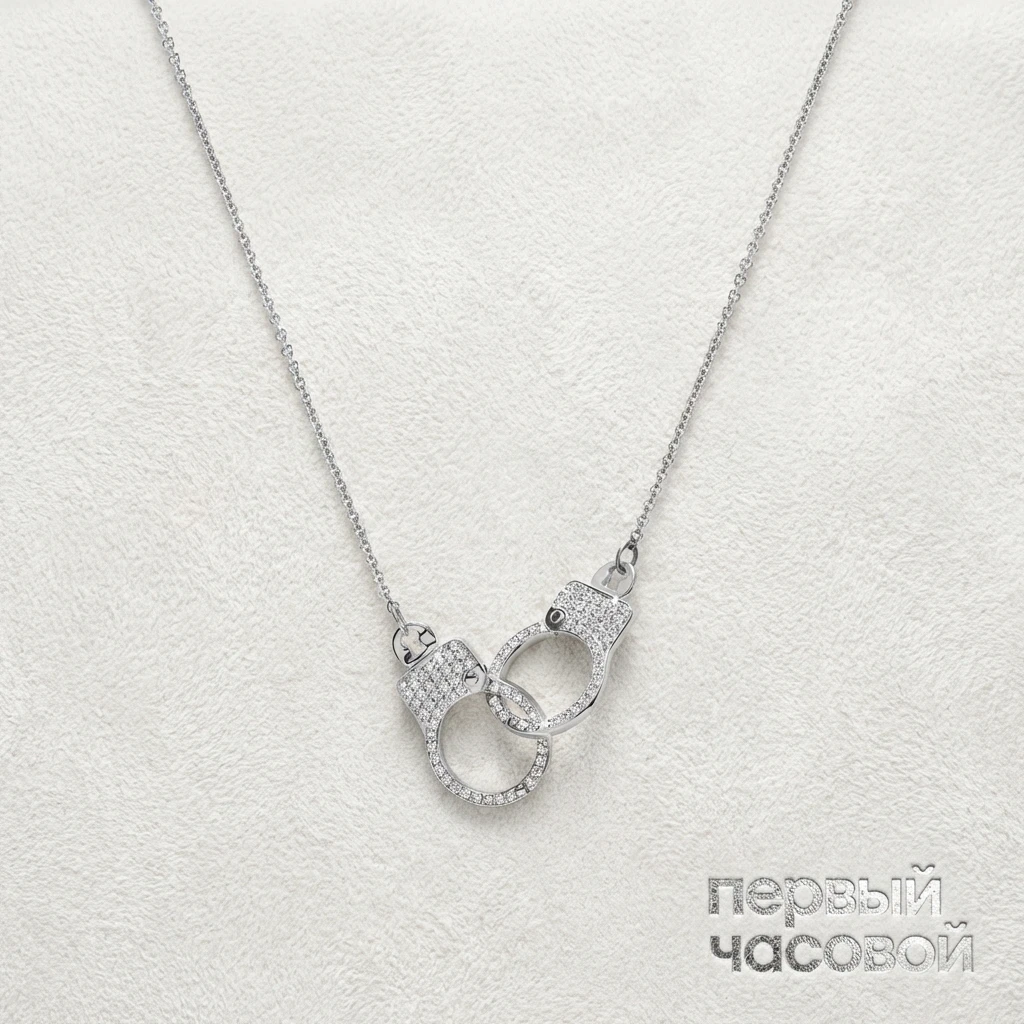 Купить украшение Jacob &amp; Co Love Lockdown Interlocking Diamond Necklace 92457630: в наличии в Москве!
