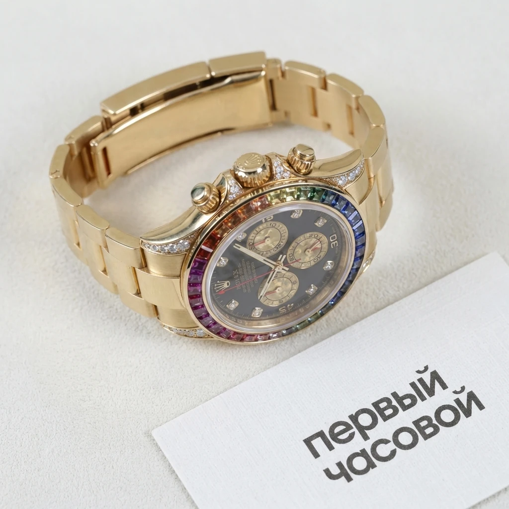 Rolex Oyster Perpetual Cosmograph Daytona Rainbow Custom 116528 — фото 5