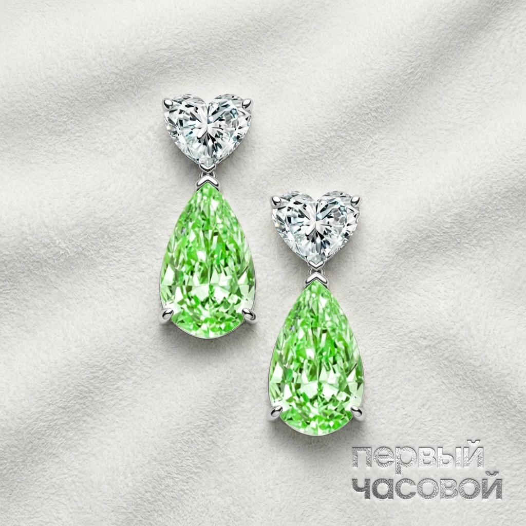 Купить украшение Studio jewelry Серьги С Бриллиантами 1,01/1,07 Ct. Flbgy/Vvs1-Vs1 : в наличии в Москве!