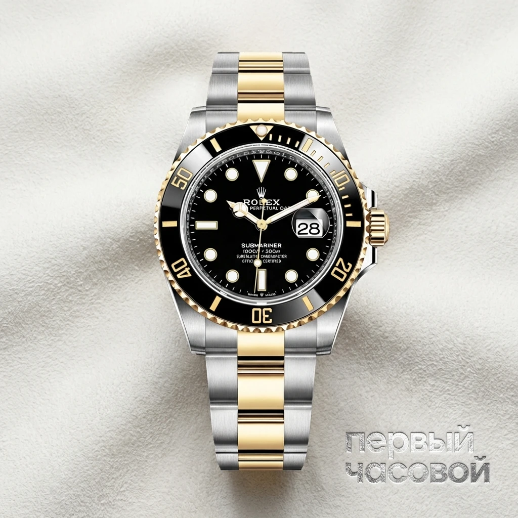 Купить элитные часы Rolex Submariner 41mm Steel &amp; Yellow Gold 2022 126613LN: в наличии в Москве!