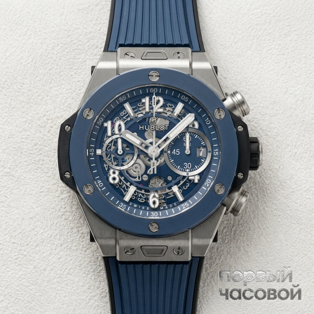 Купить элитные часы Hublot Big Bang Unico Titanium Blue Ceramic 421.NL.5170.RX: в наличии в Москве!