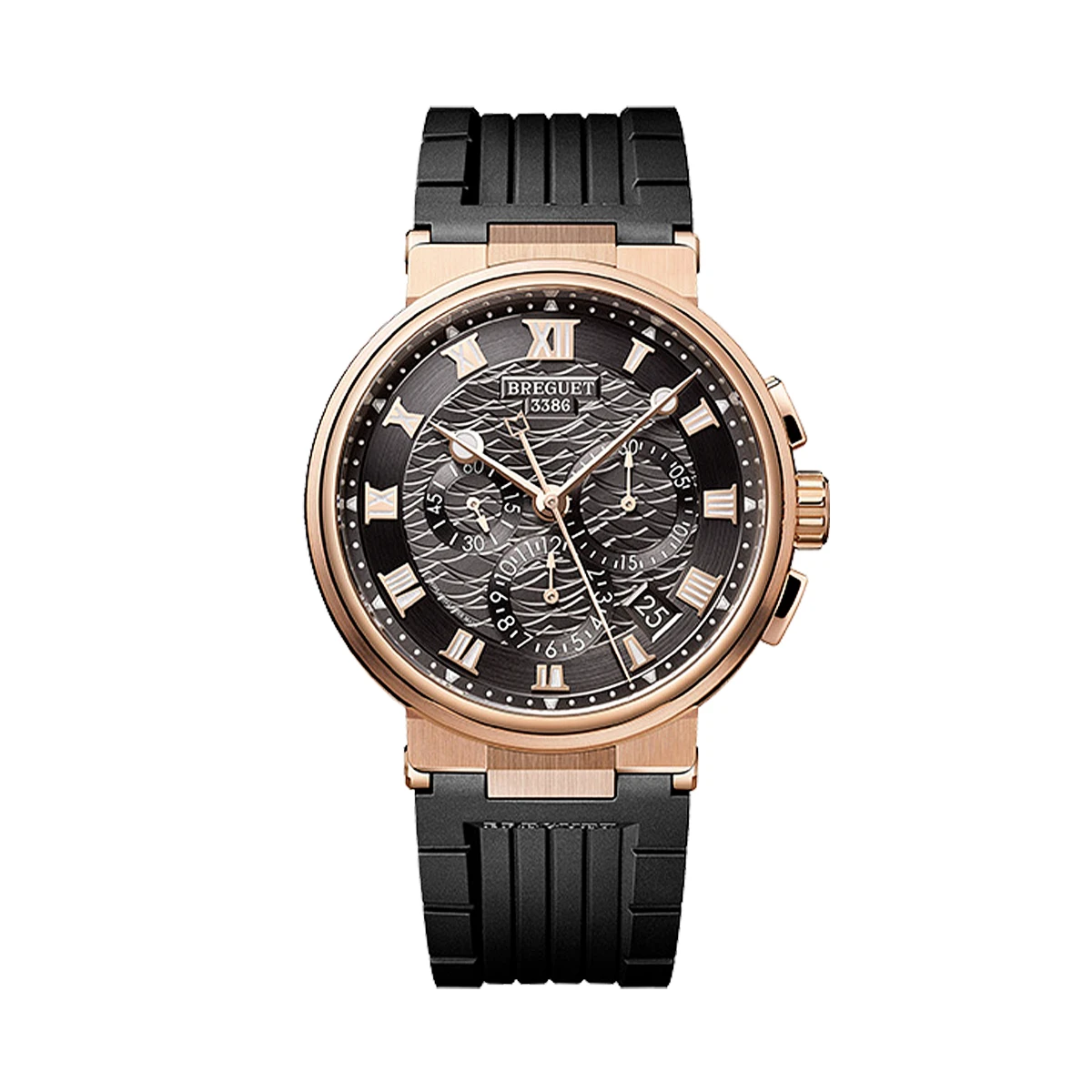 Купить элитные часы Breguet Marine Chronograph Rose Gold Dark Dial 5527BR/G3/5WV: в наличии в Москве!
