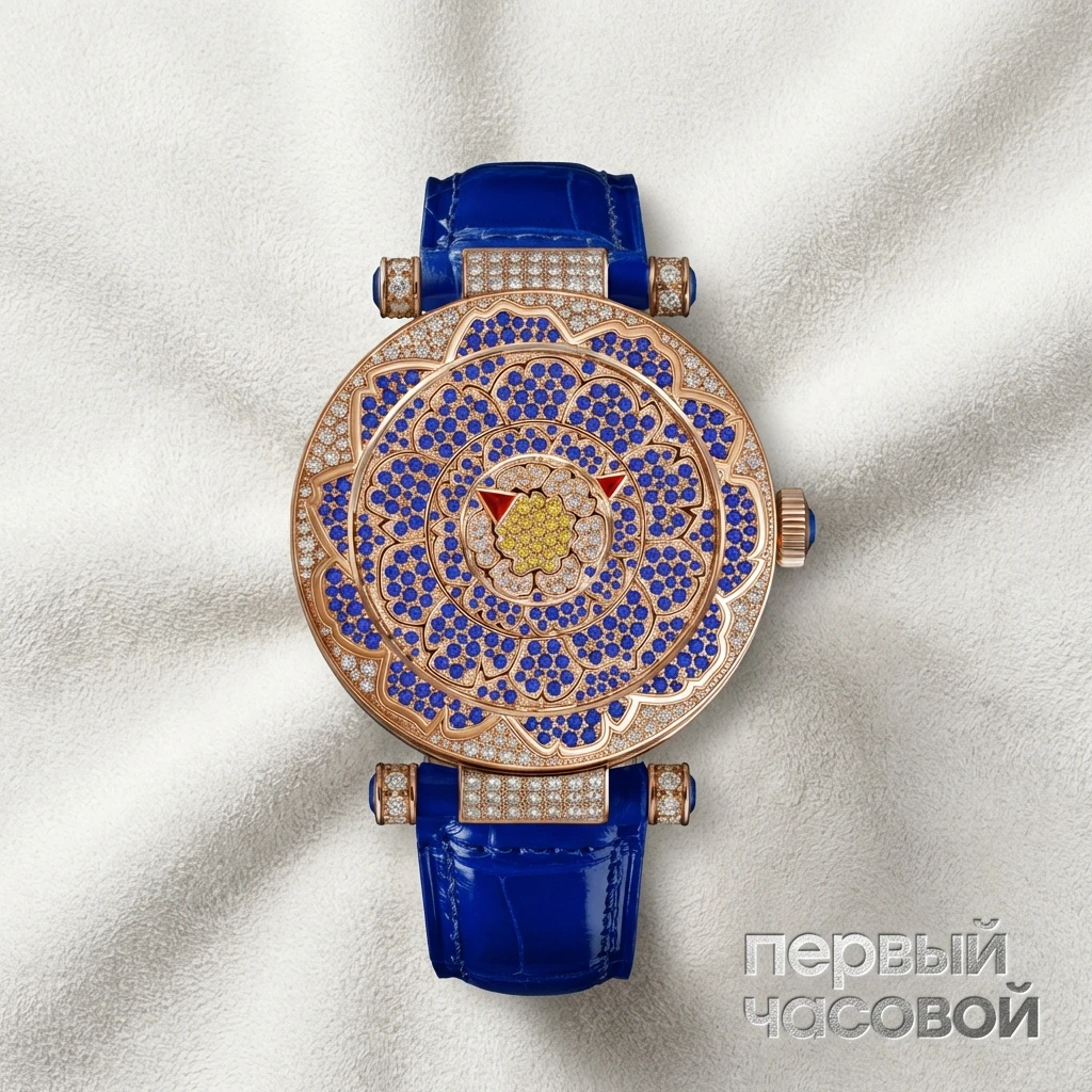 Купить элитные часы Franck Muller Round Double Mystery Peony 42 42 DM D CD PEO BU: в наличии в Москве!