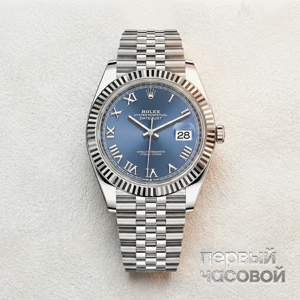 Купить элитные часы Rolex Datejust 41mm Blue Azzurro 2022 125334: в наличии в Москве!