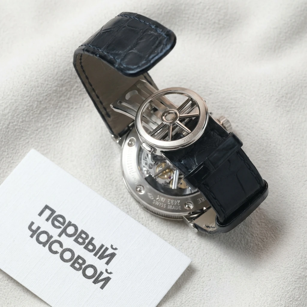 Купить элитные часы Breguet Marine Chronograph White Gold Blue Dial 5527BB/Y2/9WV: в наличии в Москве!