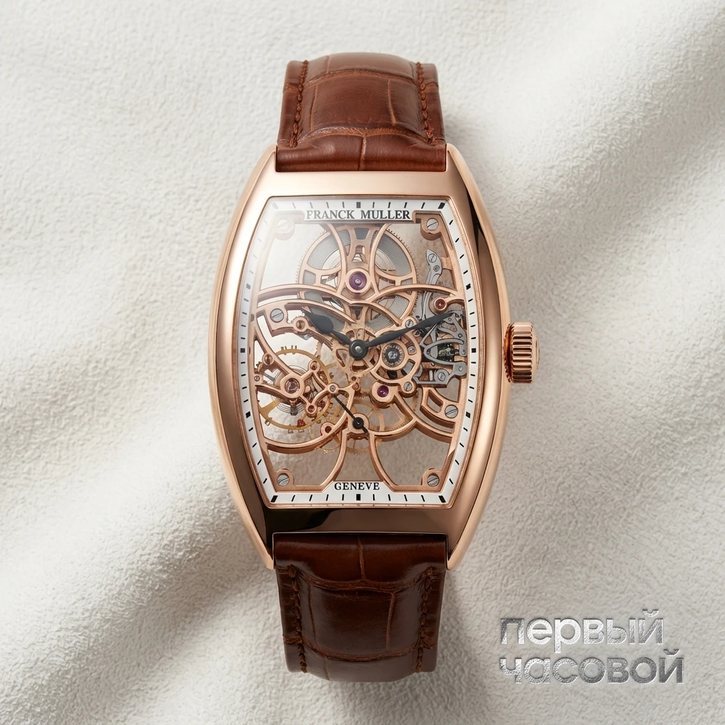 Купить элитные часы Franck Muller Mens Collection Cintree Curvex Skeleton 8880 B S6 SQT: в наличии в Москве!