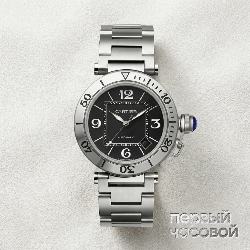 Купить элитные часы Cartier Pasha Seatimer w31077m7: в наличии в Москве!