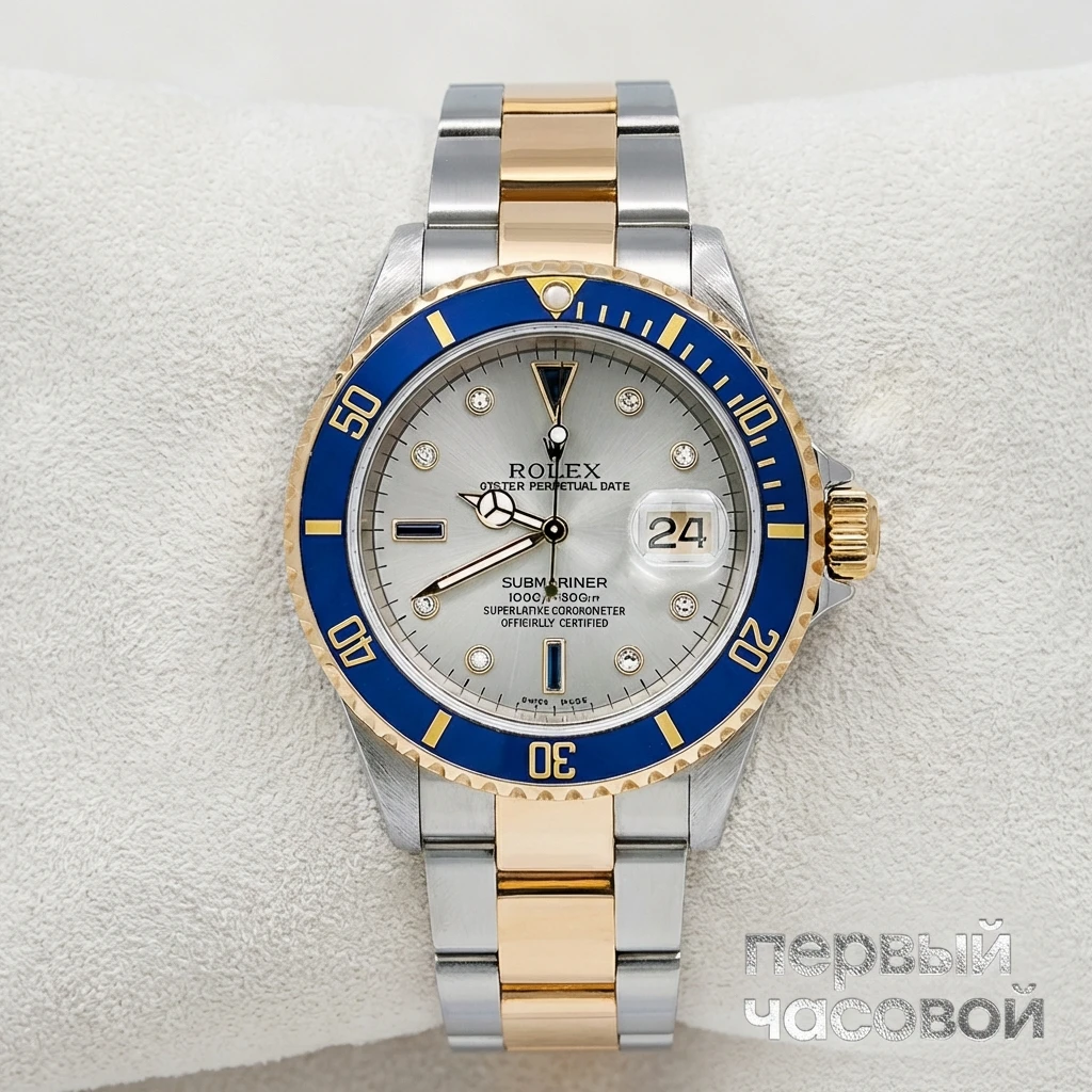 Rolex Submariner Silver Dial 16613LB