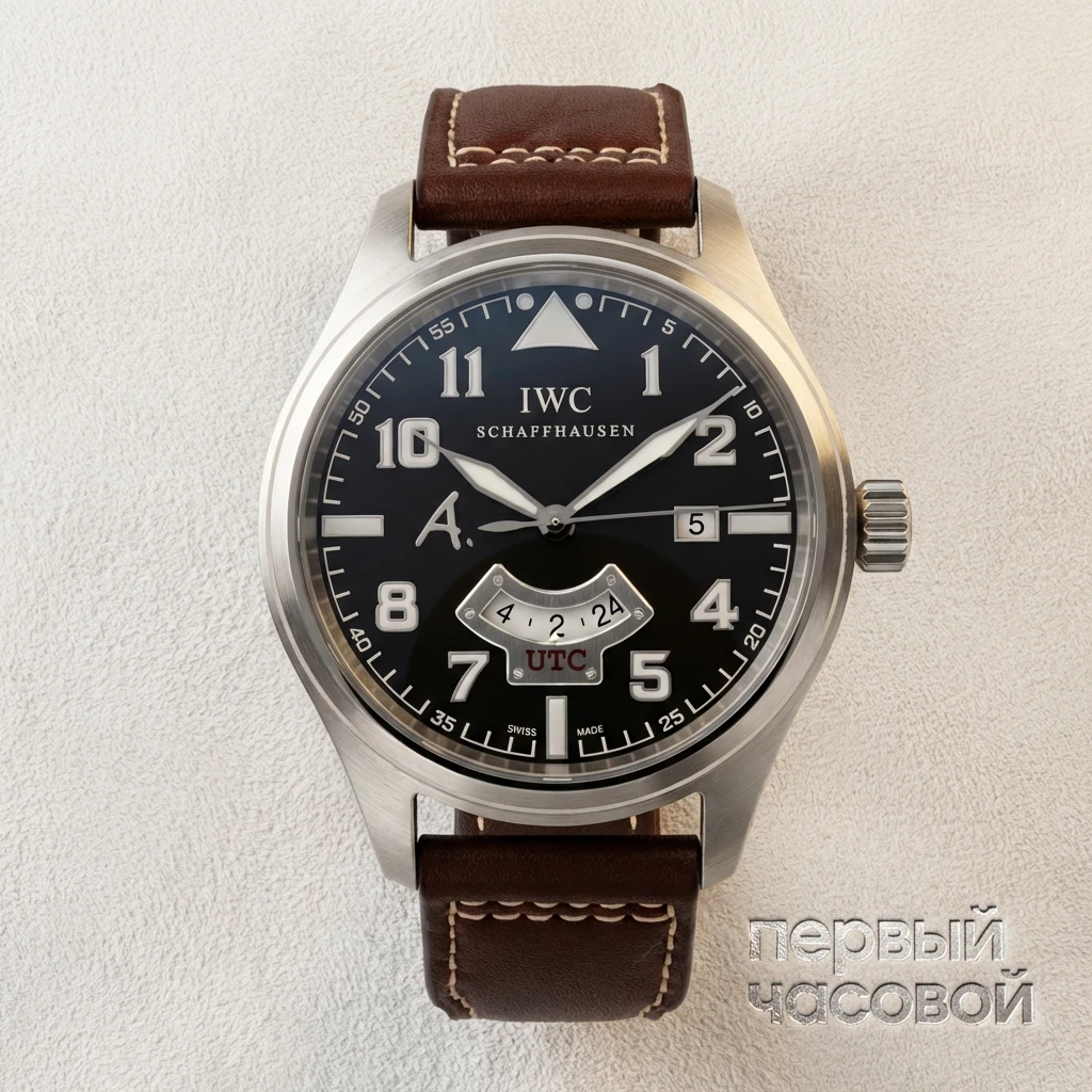Купить элитные часы Iwc Saint Exupery UTC Pilot's White Gold Automatic IW326102: в наличии в Москве!