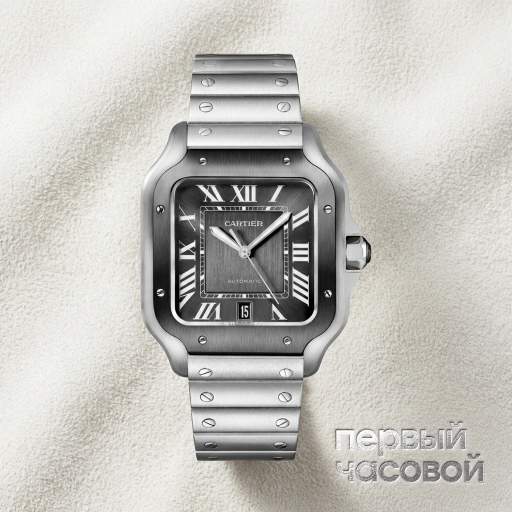 Cartier Santos De Cartier Black Pvd Dial WSSA0037