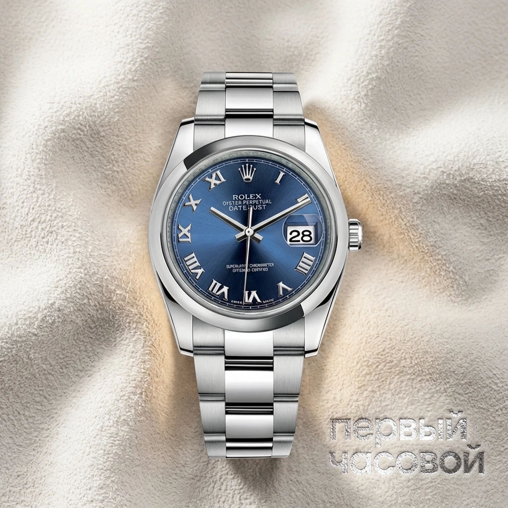 Rolex Datejust 36 Mm Blue Oyster Roman 116200