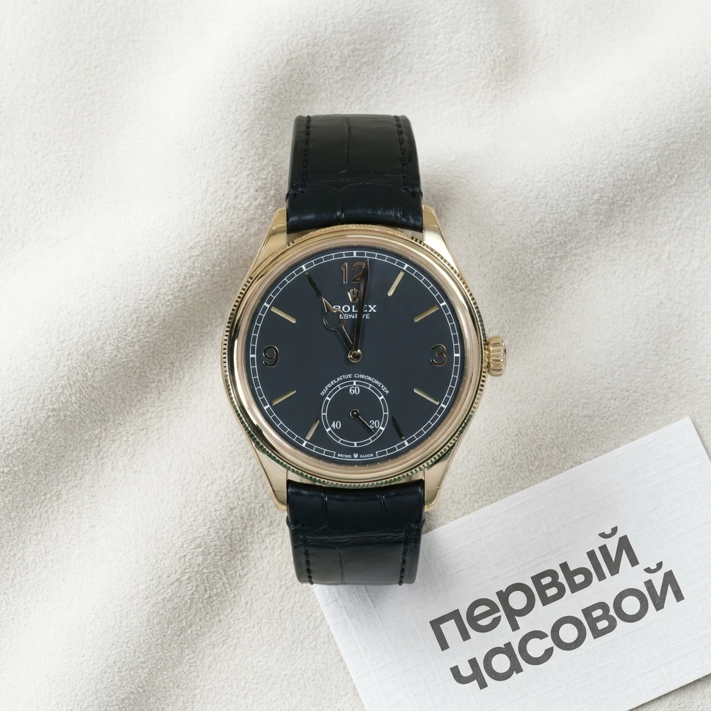 Купить элитные часы Rolex 1908 Yellow Gold Black Dial 52508-0002: в наличии в Москве!