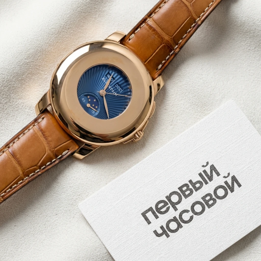 Купить элитные часы Blancpain Half Hunter Rose Gold Blue Dial 39 Mm 4563-3640-55: в наличии в Москве!