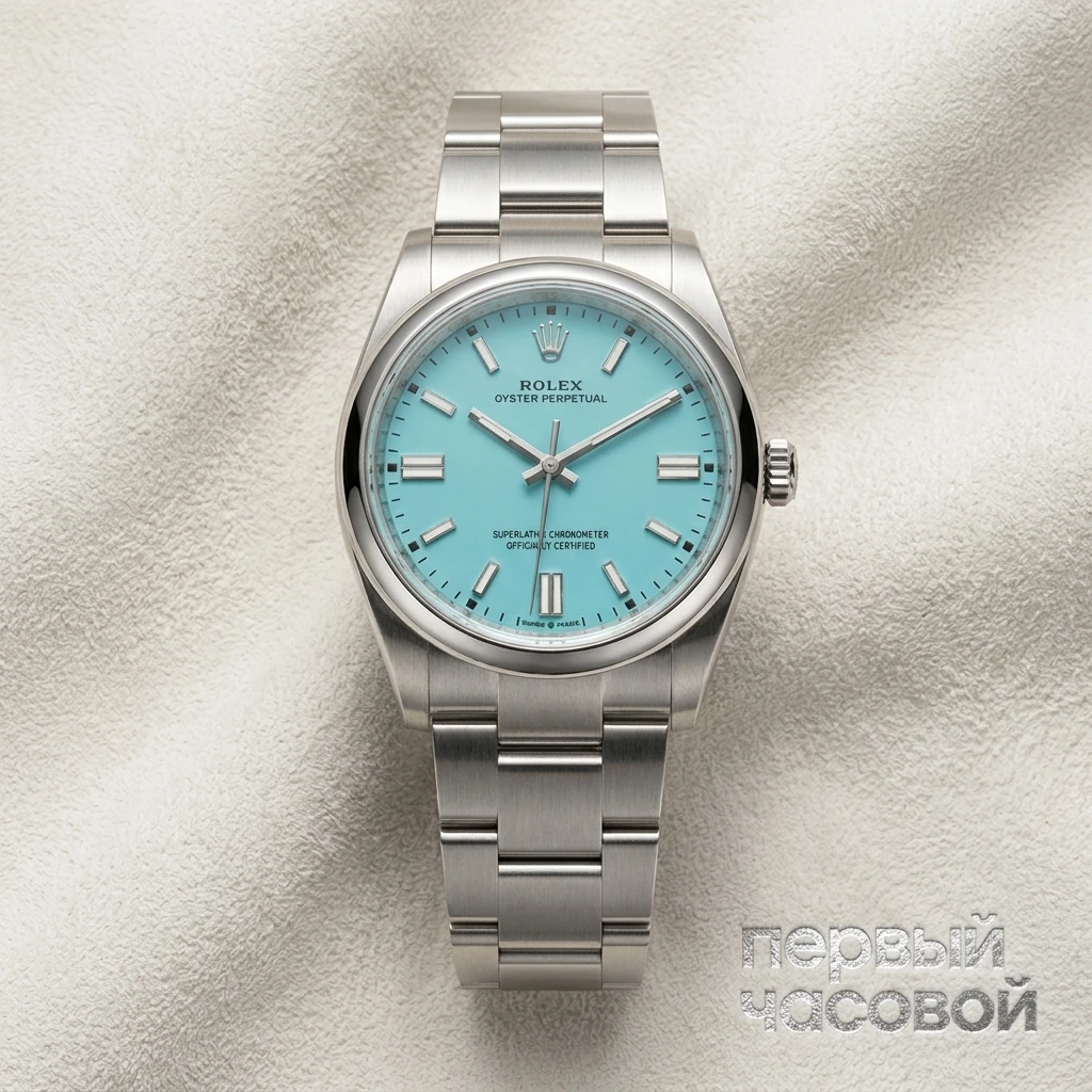 Купить элитные часы Rolex Perpetual 36 Stainless Steel Tiffany Dial 126000: в наличии в Москве!