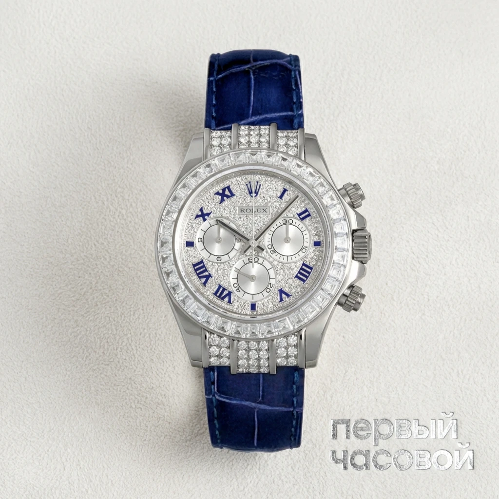 Купить элитные часы Rolex Cosmograph Daytona Baguette Bezel Pave Diamond Dial 116599-12SA: в наличии в Москве!