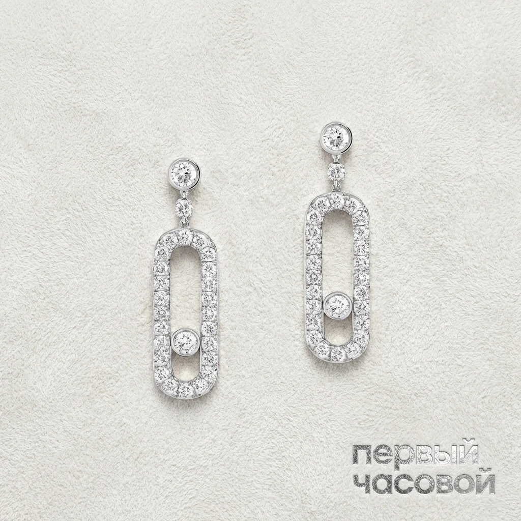 Купить украшение Messika Move Uno Stud Move Uno stud diamond earrings 5631: в наличии в Москве!